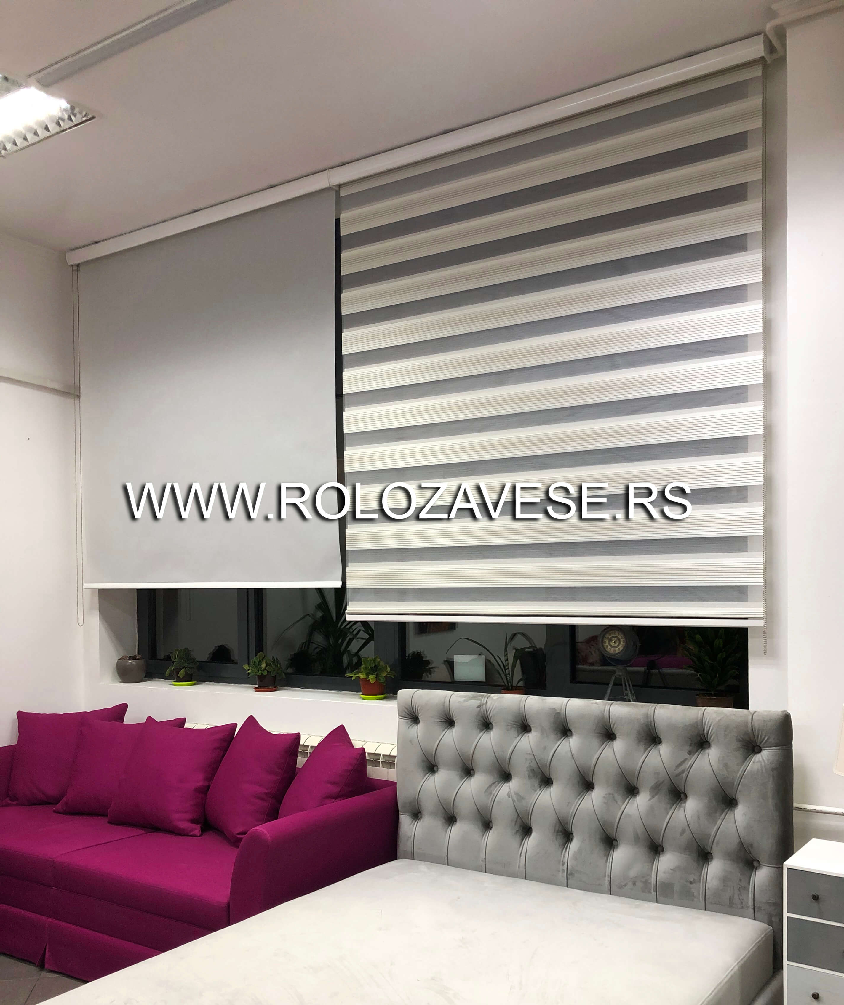 Slike rolo zavese u prostoru