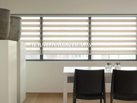 Zebra zavese možemo ugraditi iznad ili u same prozore u vašem enterijeru.