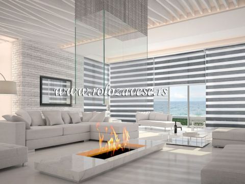 Moderne zebra zavese se mogu veoma lako ukopiti uz svaki moderno dizajnirani enterijer.