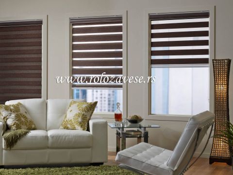 Zebra zavese za dnevnu sobu možete poručiti u svim bojama i dezenima.