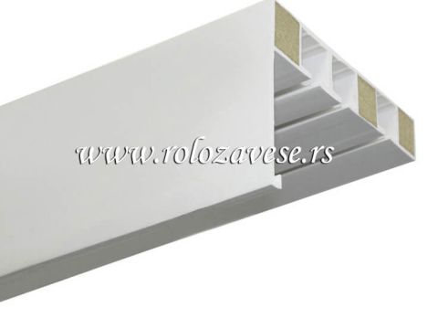 Plafonske garnišne sa maskom mogu sakriti nabor na vrhu zavese ili draperije.