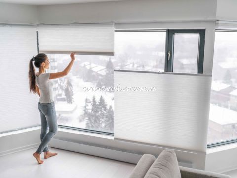 Postoji mogućnost izrade plise zavesa u širini i do 300cm.