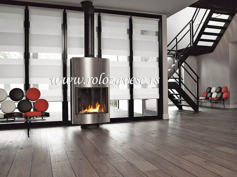 Mini zebra zavese se kače isključivo na okvir staklenog dela prozora.