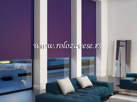 Ljubičasta boja se sve više koristi prilikom odabira platna za rolo mehanizme.